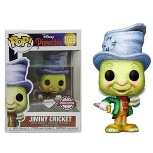 NIB Funko POP! Disney - Pinocchio - Jiminy Cricket #1026 in Diamond Glitter Ed.